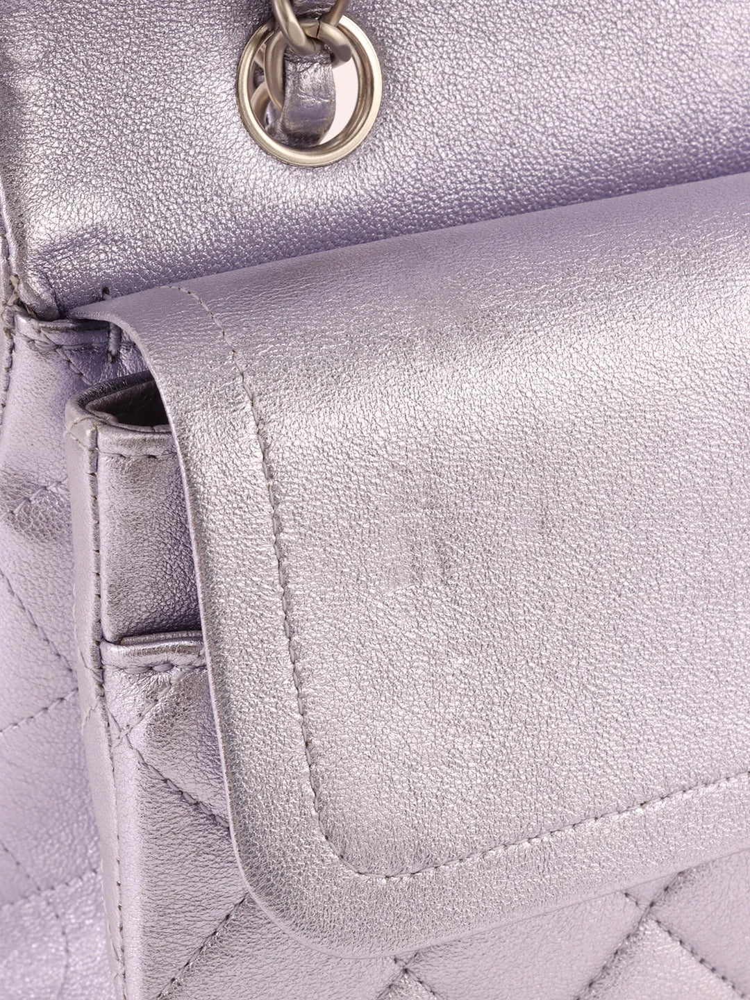 Chanel Around 2010 Made Classic New Chain Bag 25Cm Metallic Light Purple