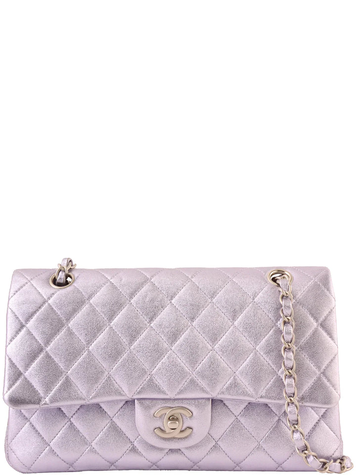Chanel Around 2010 Made Classic New Chain Bag 25Cm Metallic Light Purple