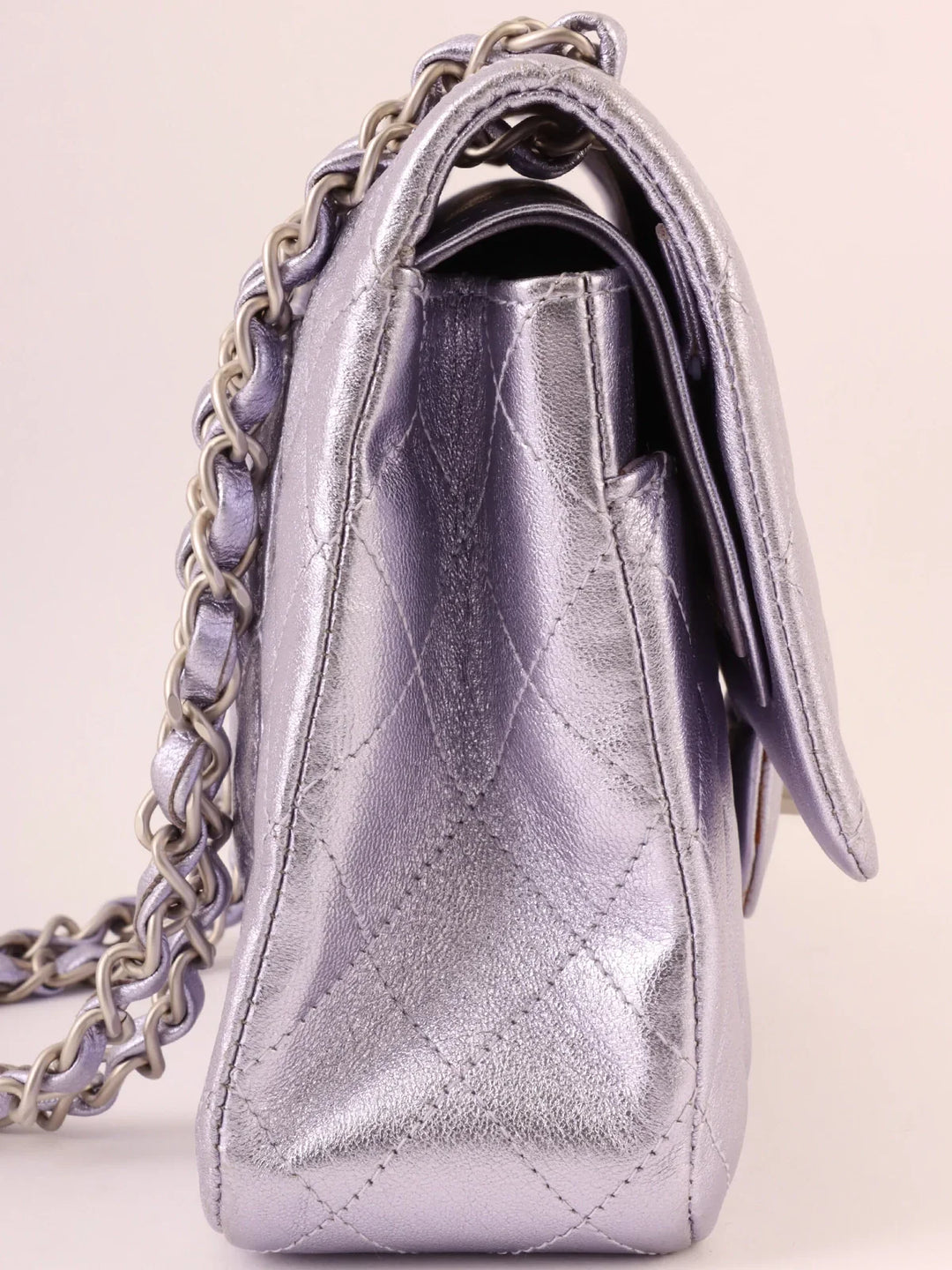 Chanel Around 2010 Made Classic New Chain Bag 25Cm Metallic Light Purple