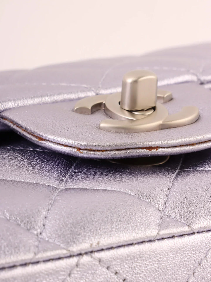 Chanel Around 2010 Made Classic New Chain Bag 25Cm Metallic Light Purple