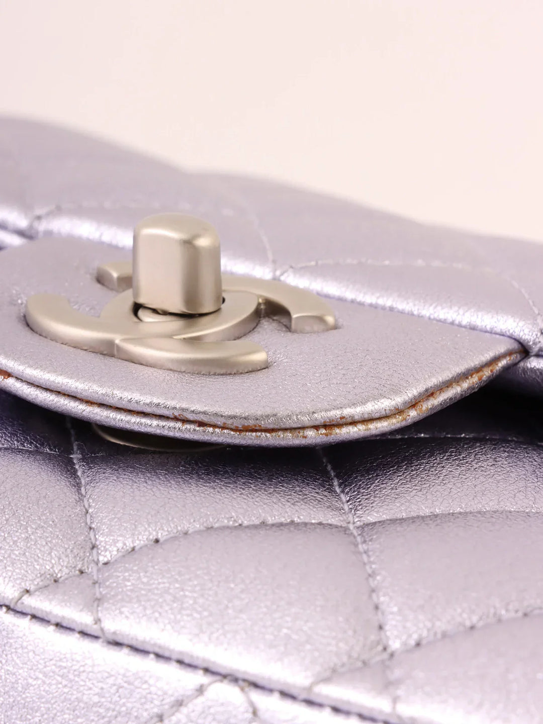 Chanel Around 2010 Made Classic New Chain Bag 25Cm Metallic Light Purple