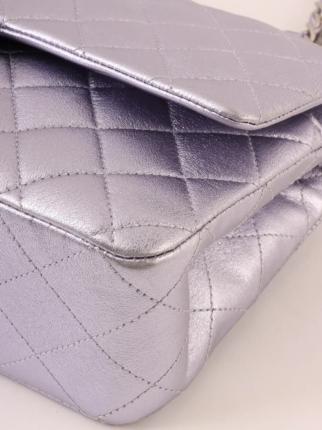 Chanel Around 2010 Made Classic New Chain Bag 25Cm Metallic Light Purple