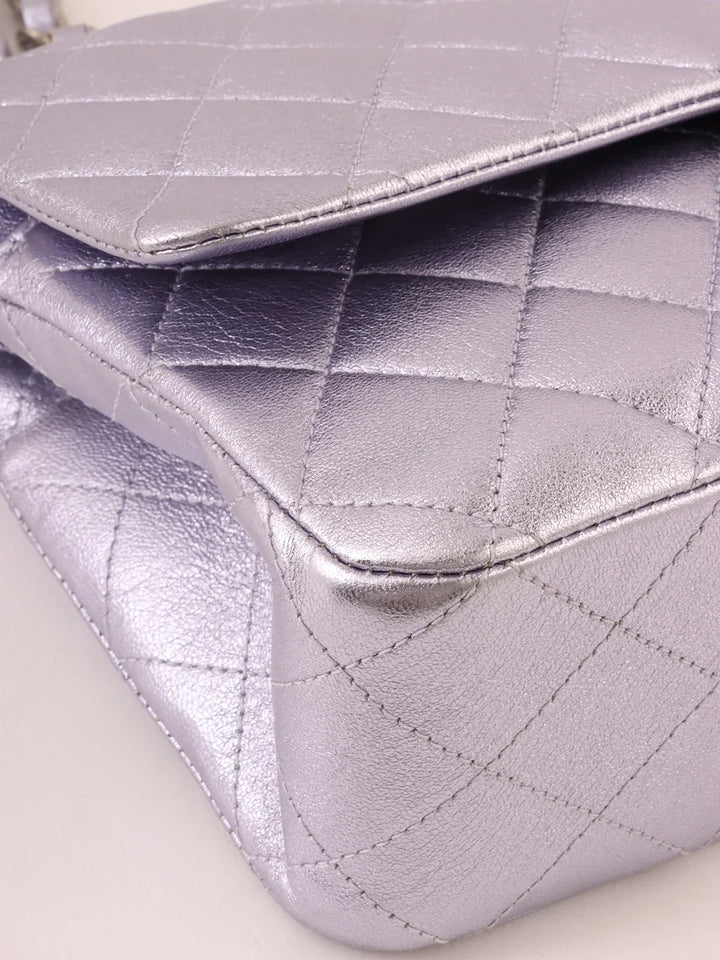 Chanel Around 2010 Made Classic New Chain Bag 25Cm Metallic Light Purple