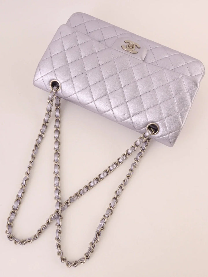 Chanel Around 2010 Made Classic New Chain Bag 25Cm Metallic Light Purple