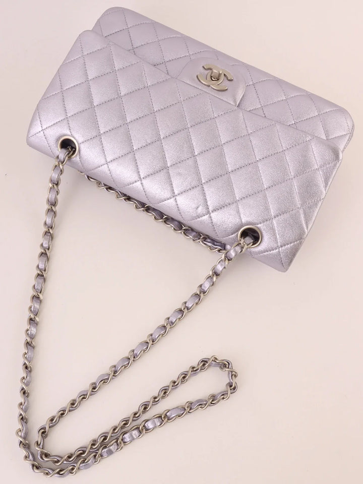 Chanel Around 2010 Made Classic New Chain Bag 25Cm Metallic Light Purple
