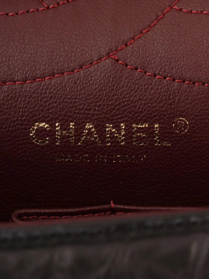 Chanel Around 2010 Made 2.55 Chain Shoulder Bag Black