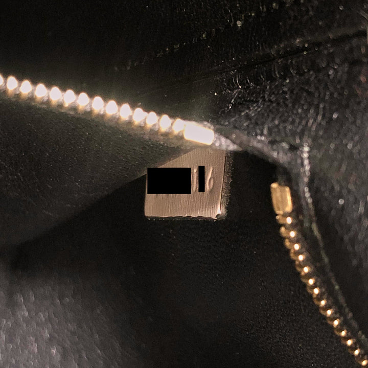 Celine Sangle Bucket Bag White with black Stitching