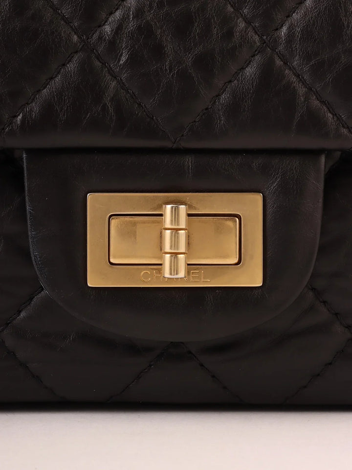 Chanel Around 2010 Made 2.55 Chain Shoulder Bag Black