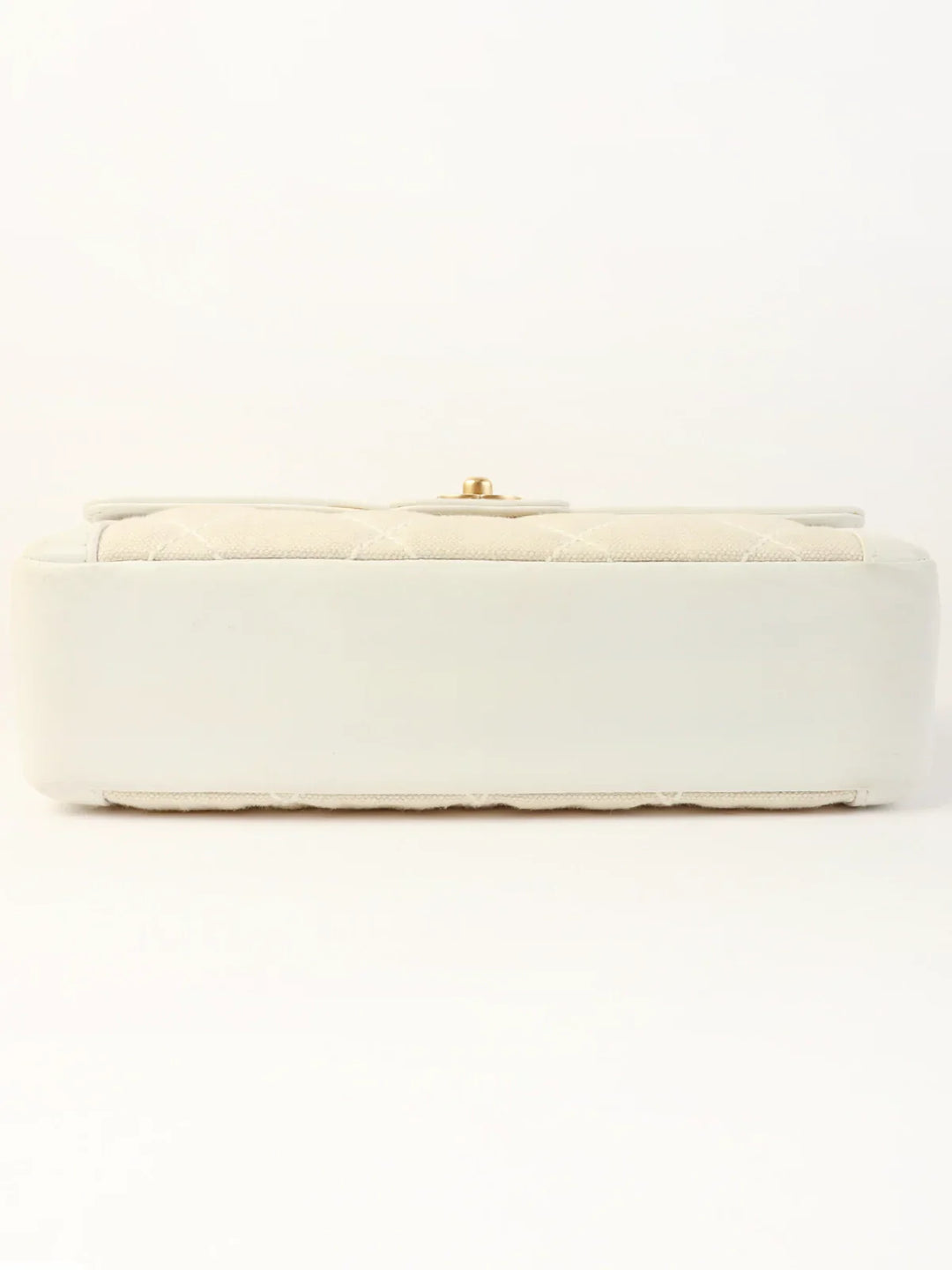 Chanel Around 2004 Made Wild Stitch Turn-Lock Top Handle Bag Ivory/White