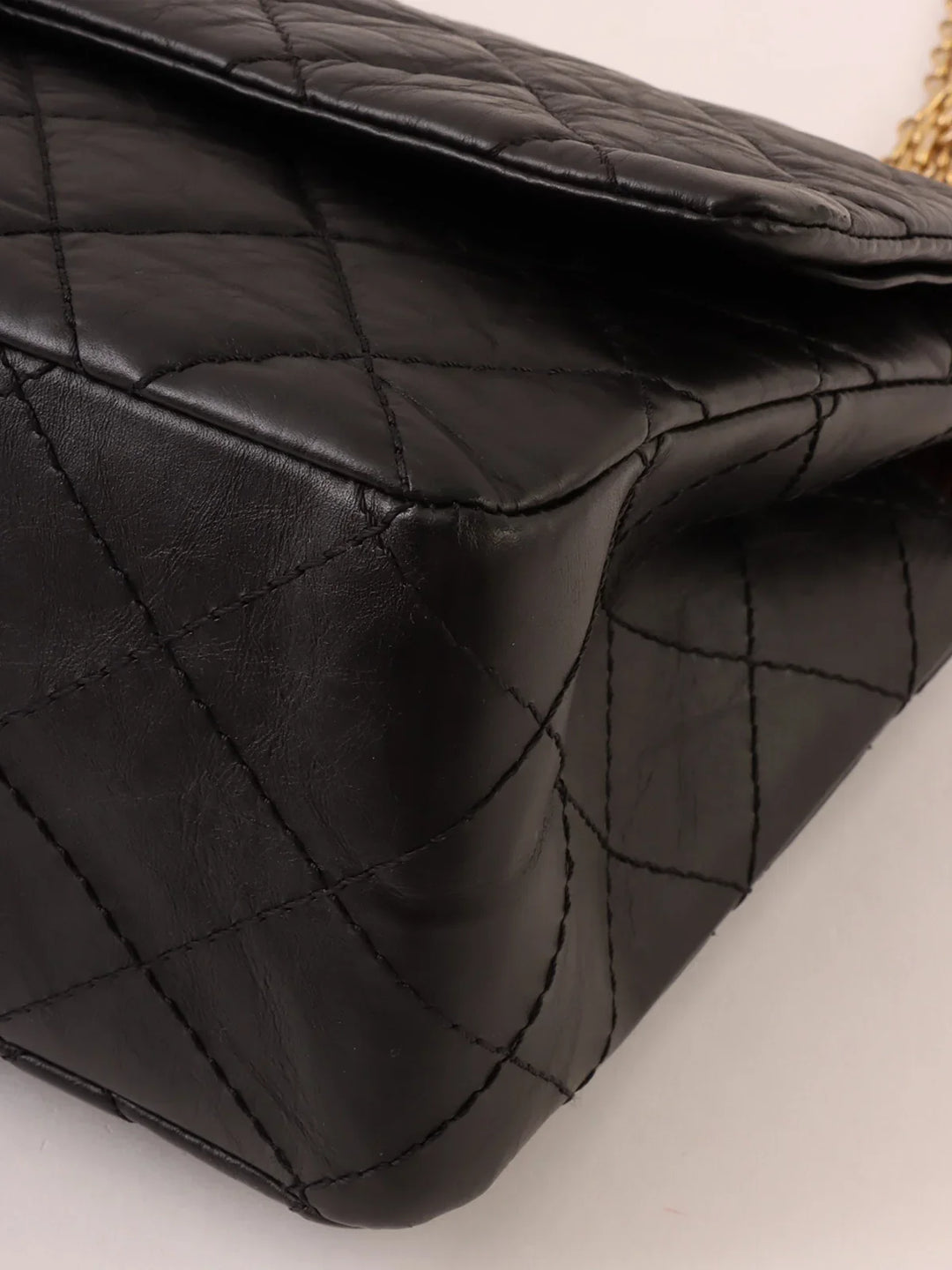 Chanel Around 2010 Made 2.55 Chain Shoulder Bag Black