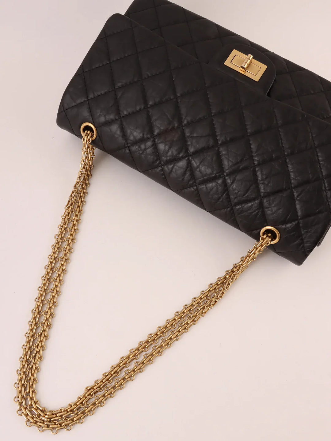Chanel Around 2010 Made 2.55 Chain Shoulder Bag Black