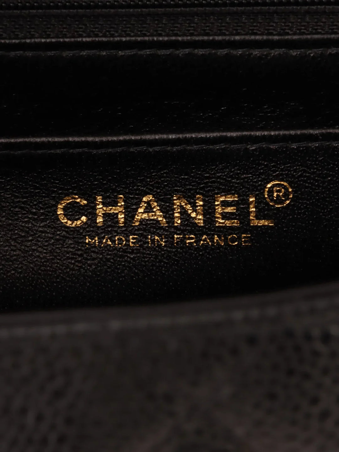Chanel Around 2001 Made Caviar Skin Turn-Lock Top Handle Bag Black