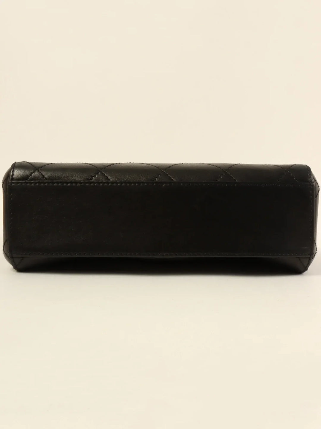 Chanel Around 1998 Made Turn-Lock Top Handle Bag Black