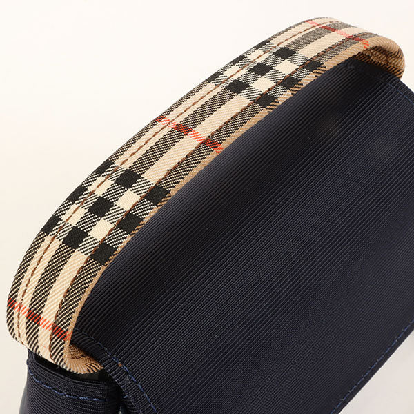 BURBERRY Nova Check Pattern Handle Mini Bag Beige/Navy