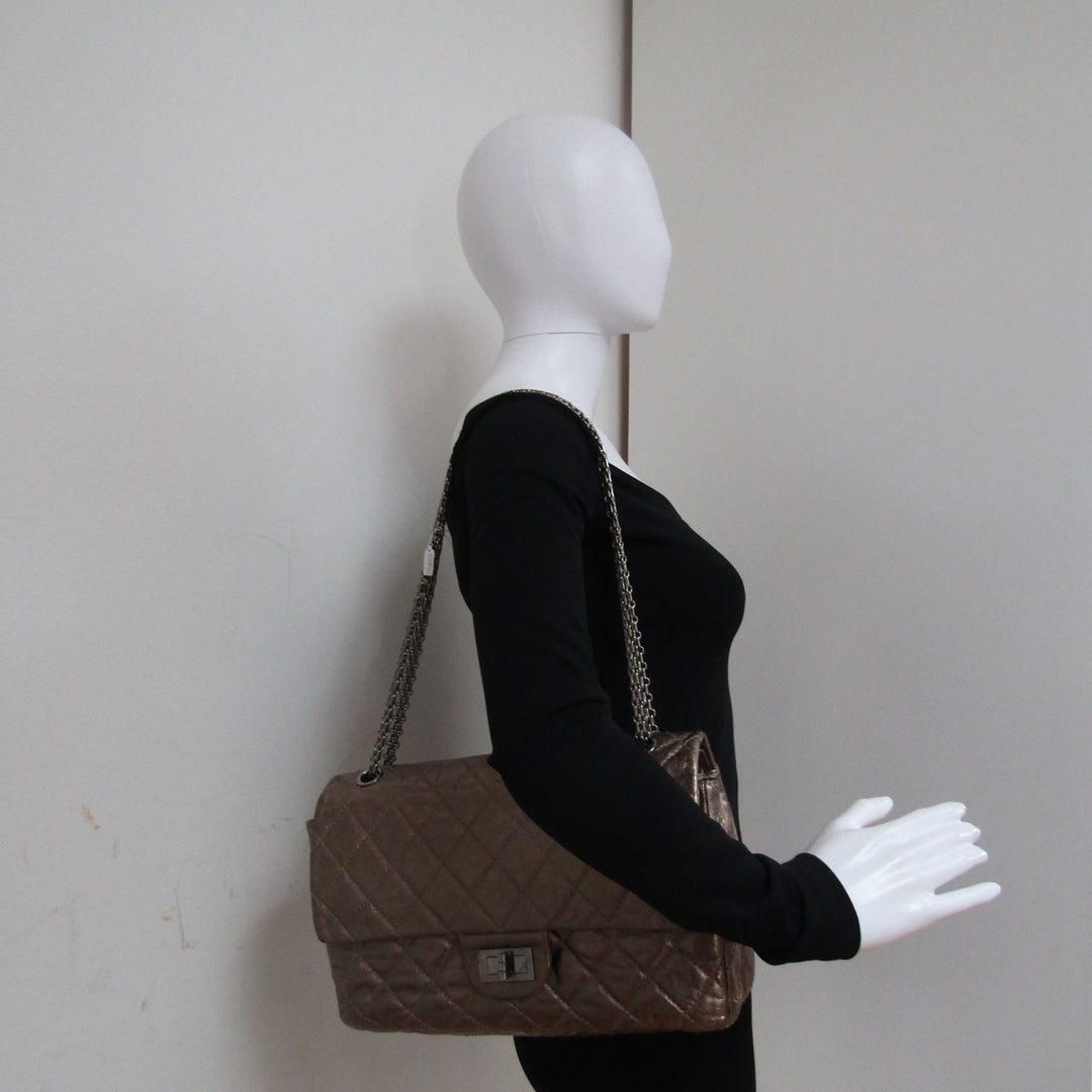 Chanel 2.55 Shoulder Bag in Metallic Leather