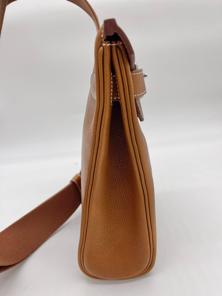 Top quality Hermes Hac A Dos Fauve Barenia Faubourg Backpack Palladium Hardware