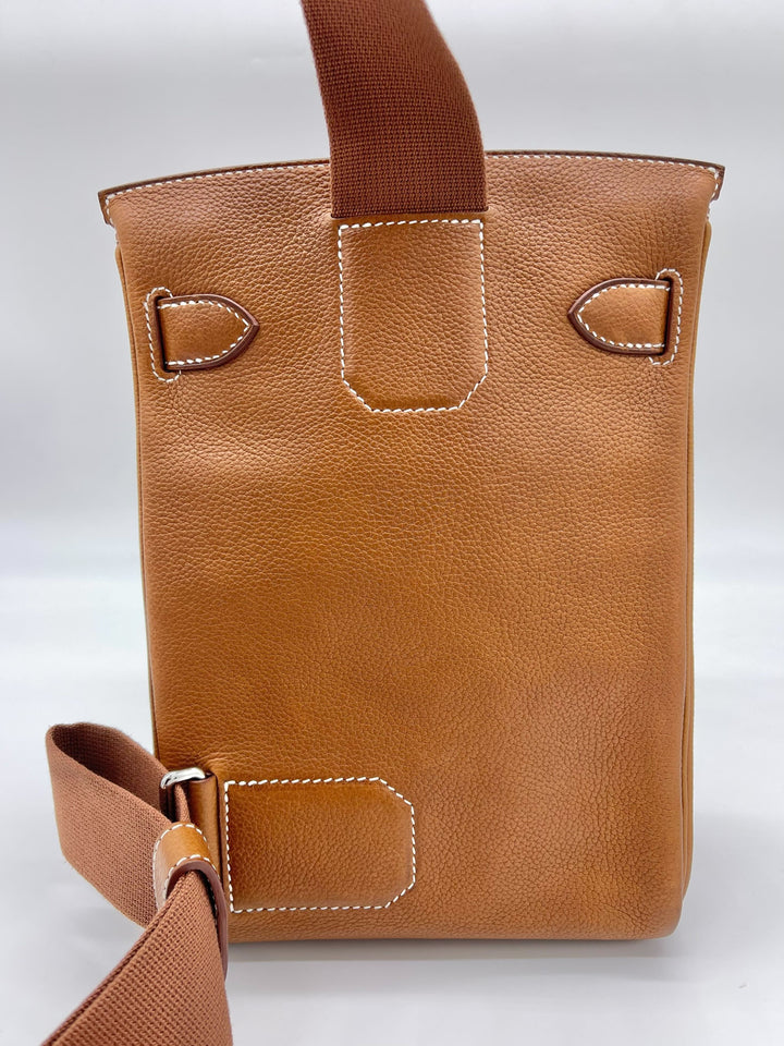 Top quality Hermes Hac A Dos Fauve Barenia Faubourg Backpack Palladium Hardware