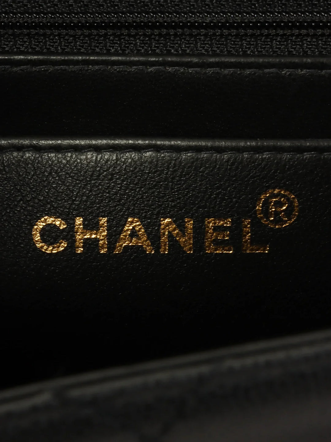 Chanel Around 1998 Made Caviar Skin Turn-Lock Shoulder Bag Black