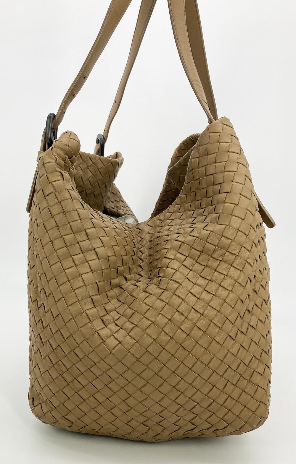 Bottega veneta Tan Intrecciato Woven Nappa Leather Large Cesta Tote