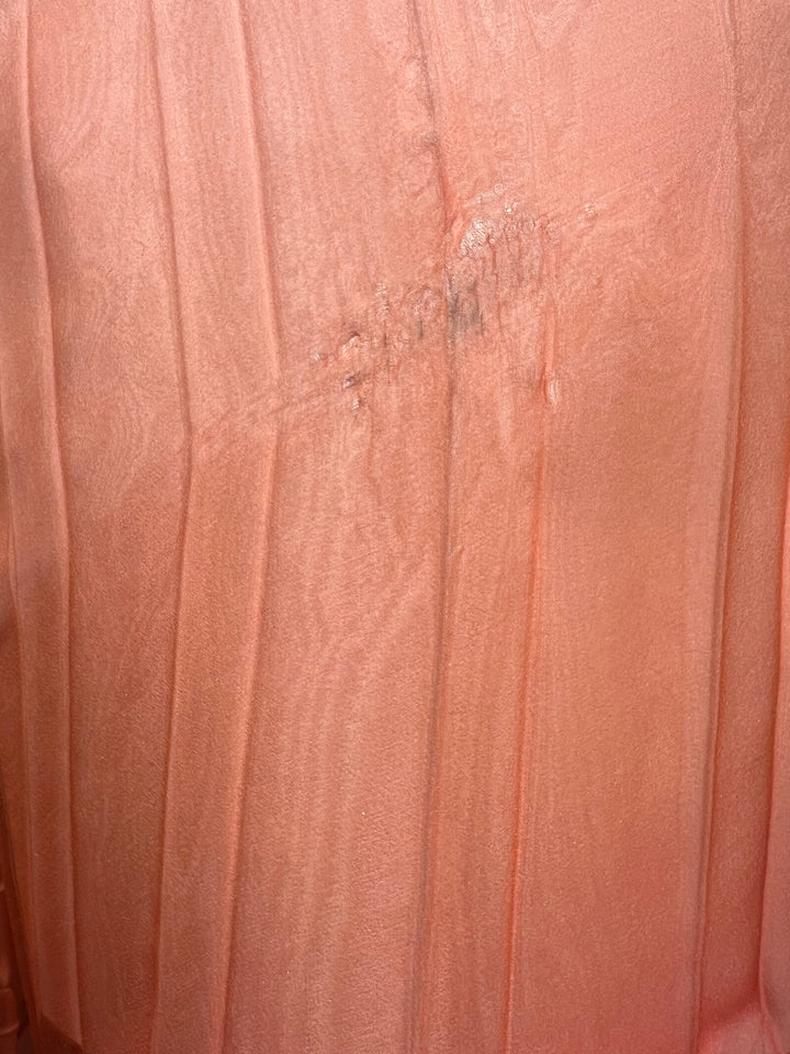 Top Quality Chanel 20A Ombre Pink, Peach and Orange Silk Pleated Sleeveless Midi Dress Size FR 34 (UK 6) RRP ¬£5,500