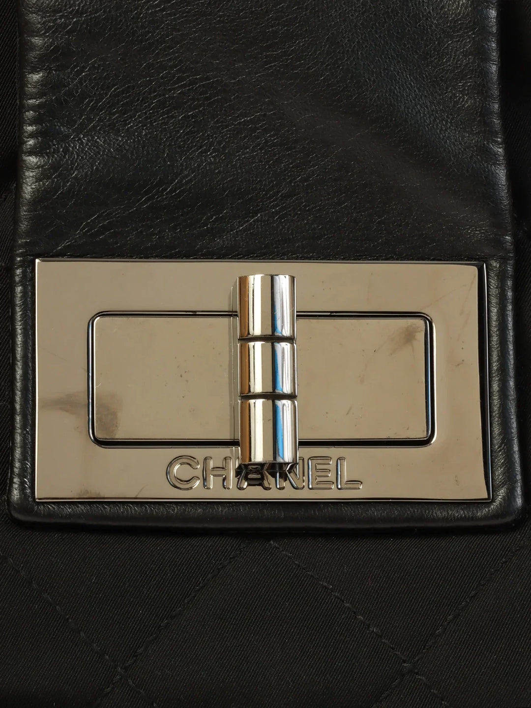 Chanel Around 2004 Made 2.55 Chain Shoulder Bag Black
