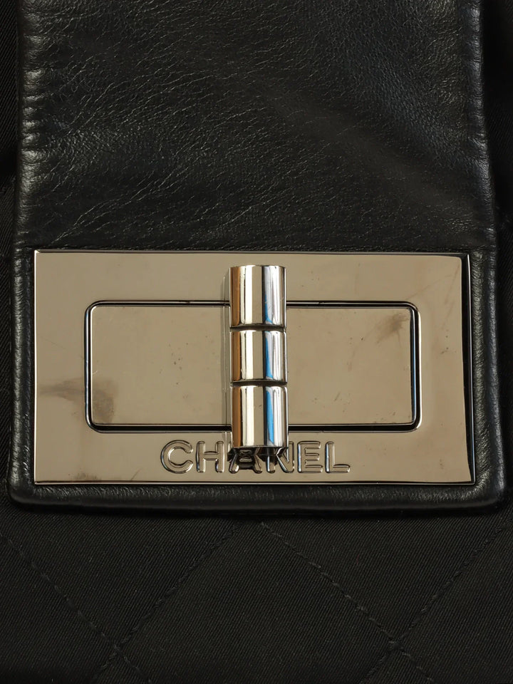 Chanel Around 2004 Made 2.55 Chain Shoulder Bag Black