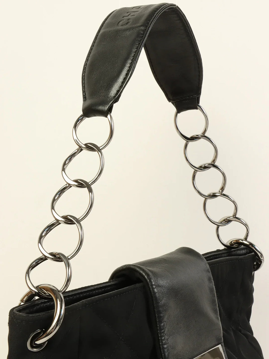 Chanel Around 2004 Made 2.55 Chain Shoulder Bag Black