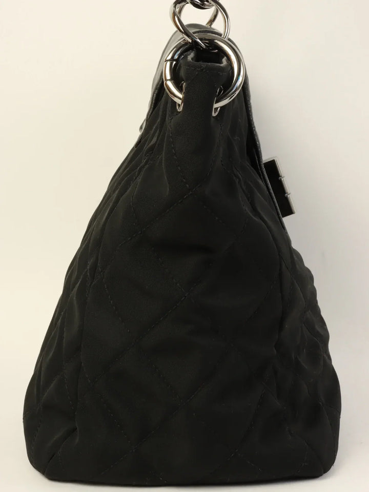 Chanel Around 2004 Made 2.55 Chain Shoulder Bag Black