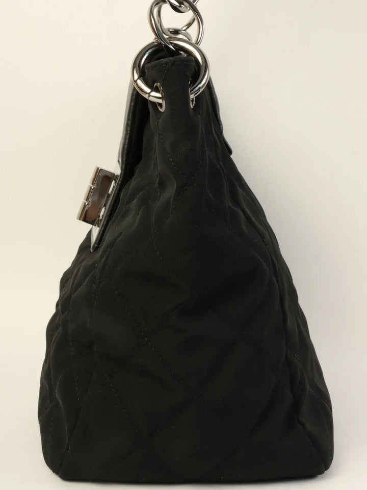 Chanel Around 2004 Made 2.55 Chain Shoulder Bag Black