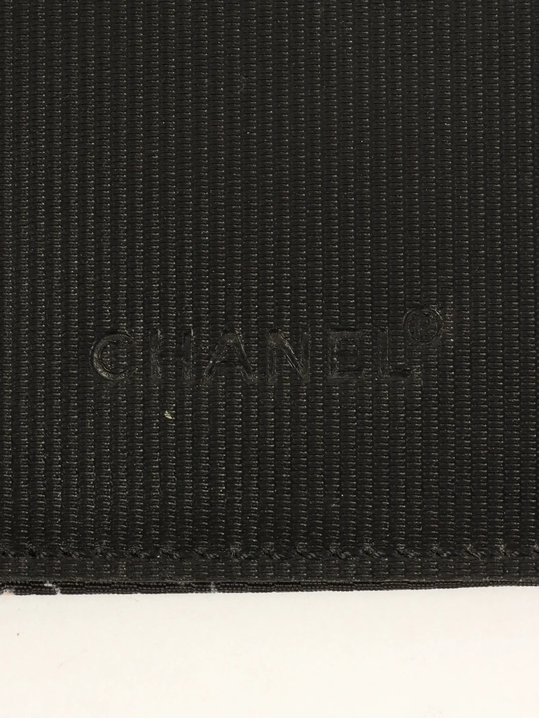 Chanel Around 1998 Made Travel Nylon Long Wallet Black