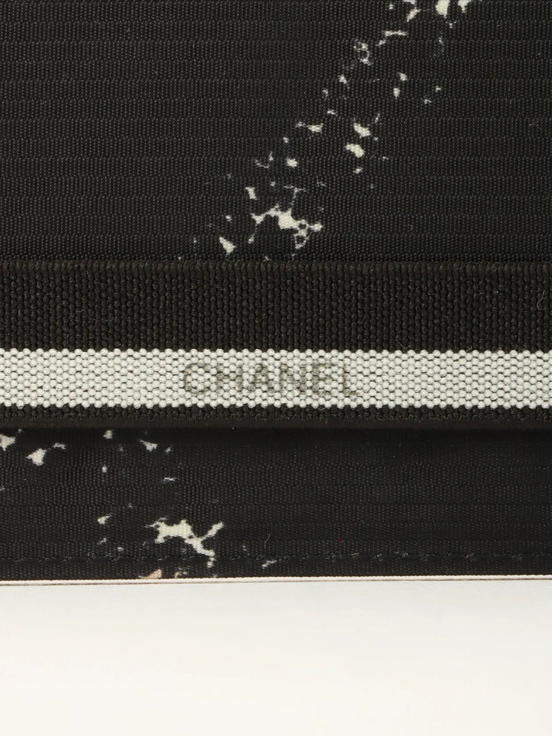 Chanel Around 1998 Made Travel Nylon Long Wallet Black