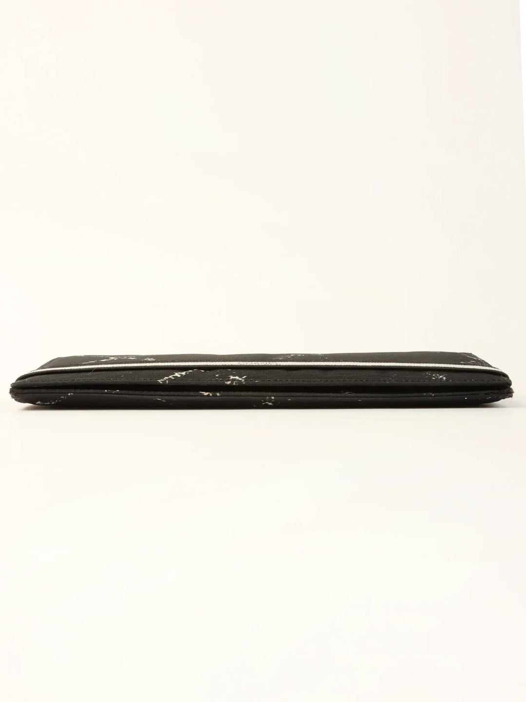 Chanel Around 1998 Made Travel Nylon Long Wallet Black