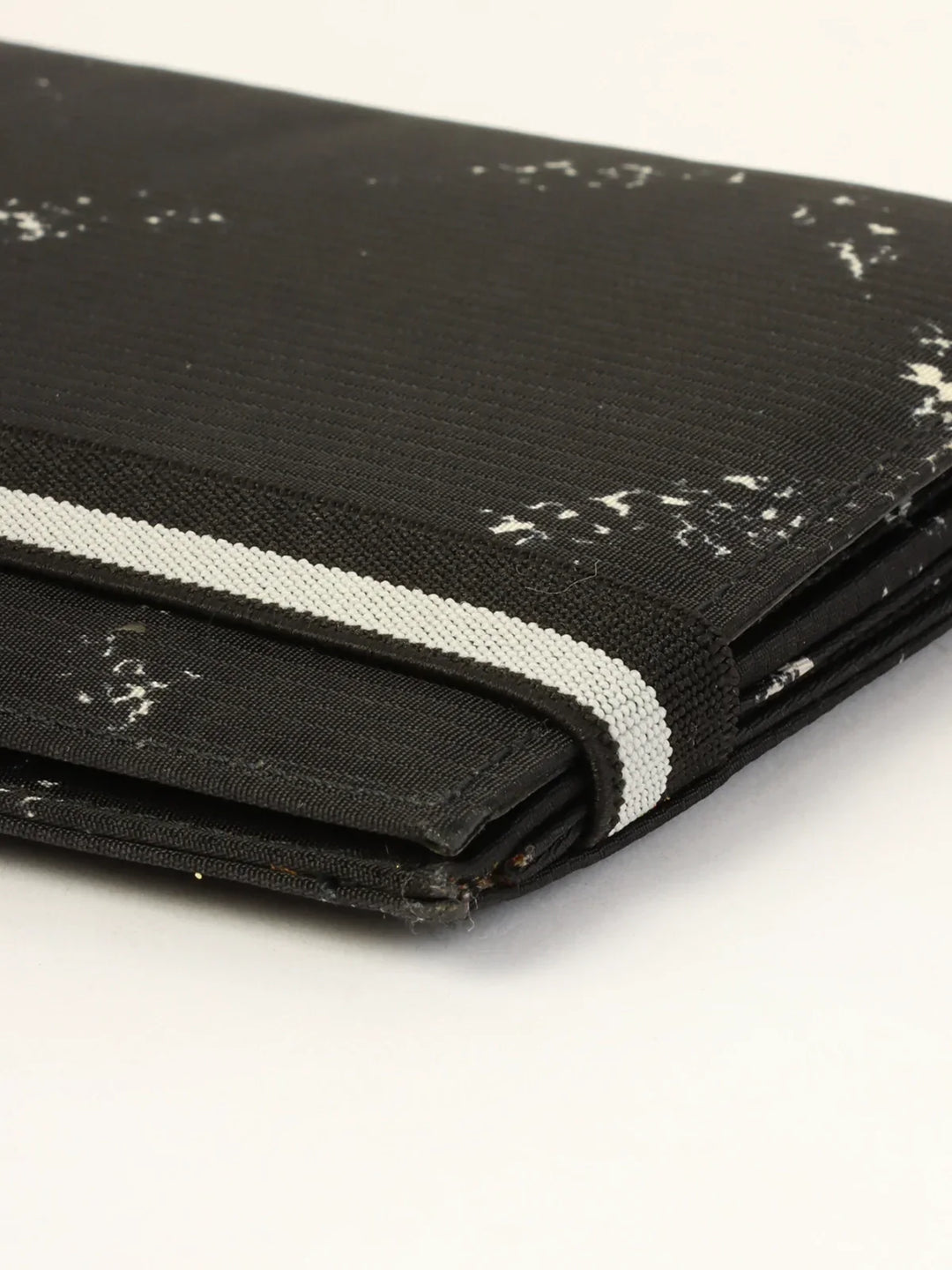 Chanel Around 1998 Made Travel Nylon Long Wallet Black