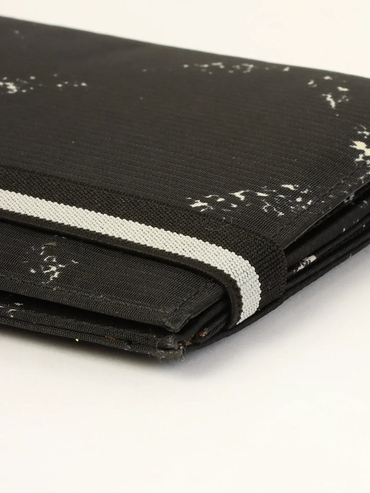 Chanel Around 1998 Made Travel Nylon Long Wallet Black
