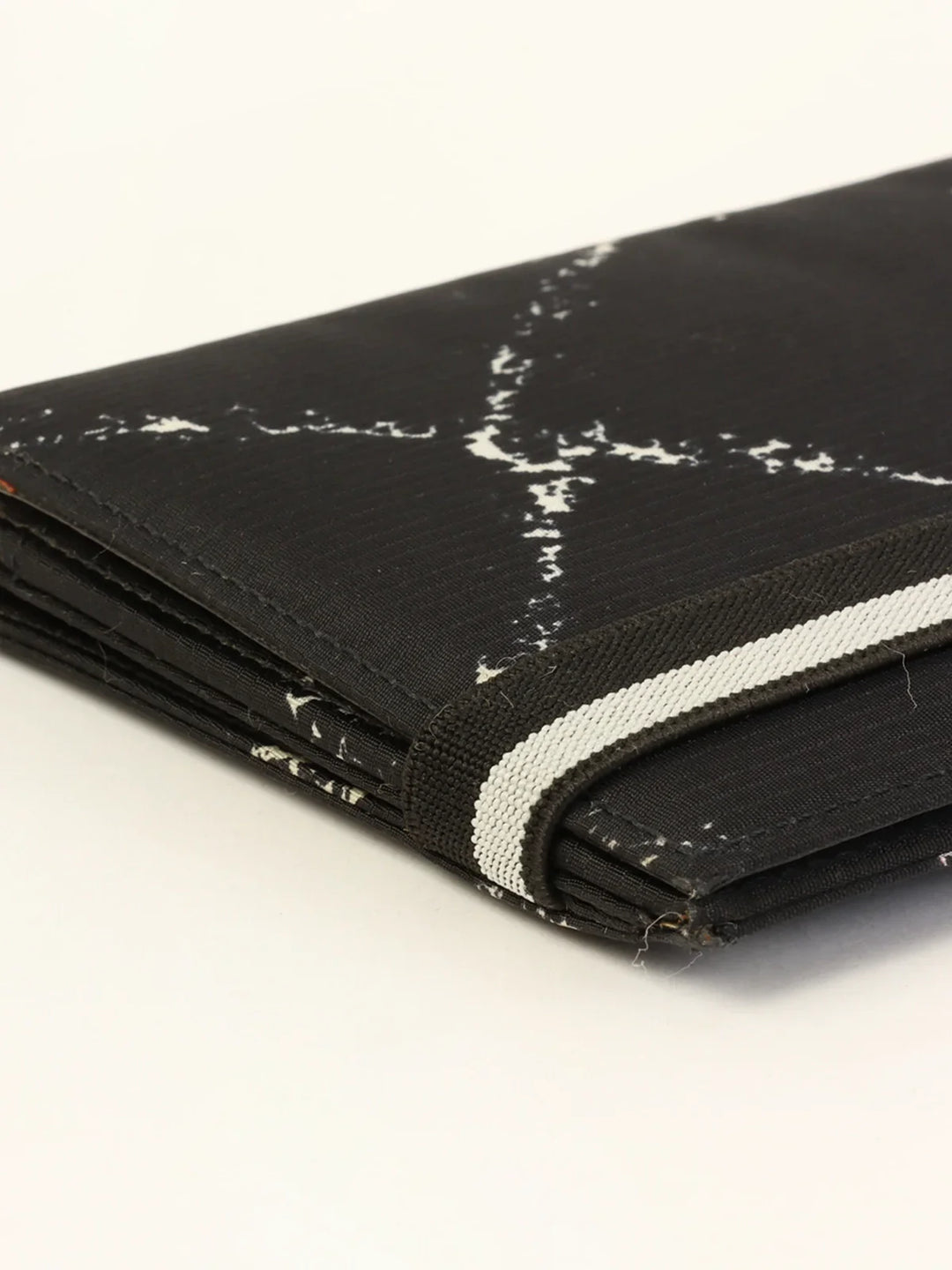 Chanel Around 1998 Made Travel Nylon Long Wallet Black