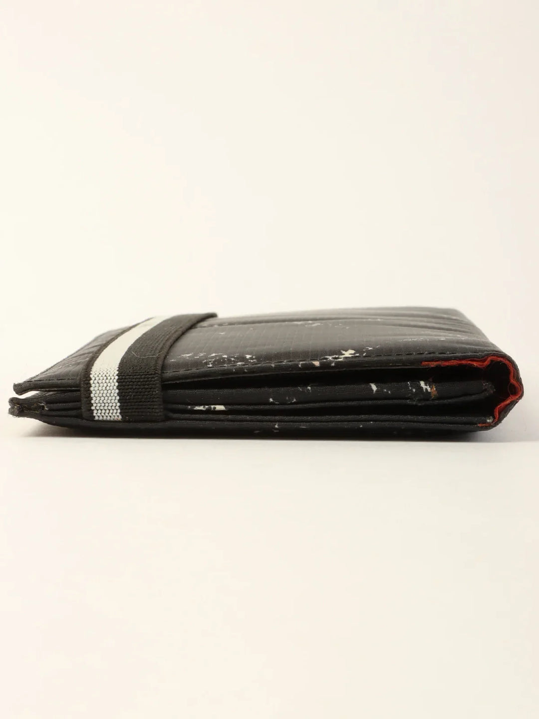 Chanel Around 1998 Made Travel Nylon Long Wallet Black