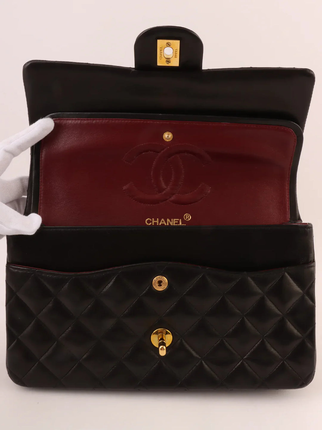 Chanel Around 1995 Made Classic New Chain Bag 25Cm Black