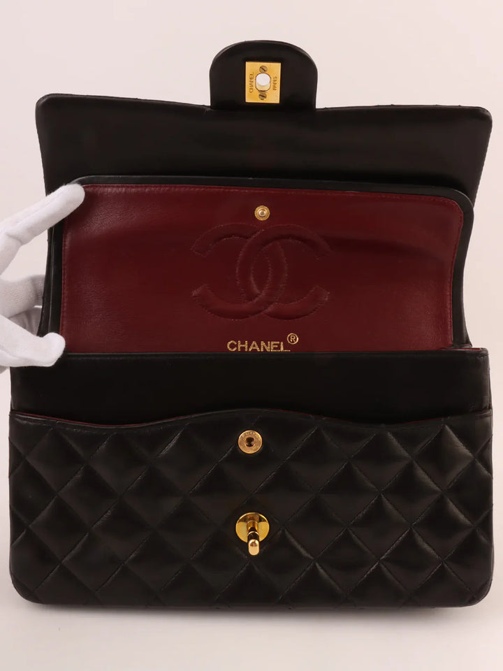 Chanel Around 1995 Made Classic New Chain Bag 25Cm Black