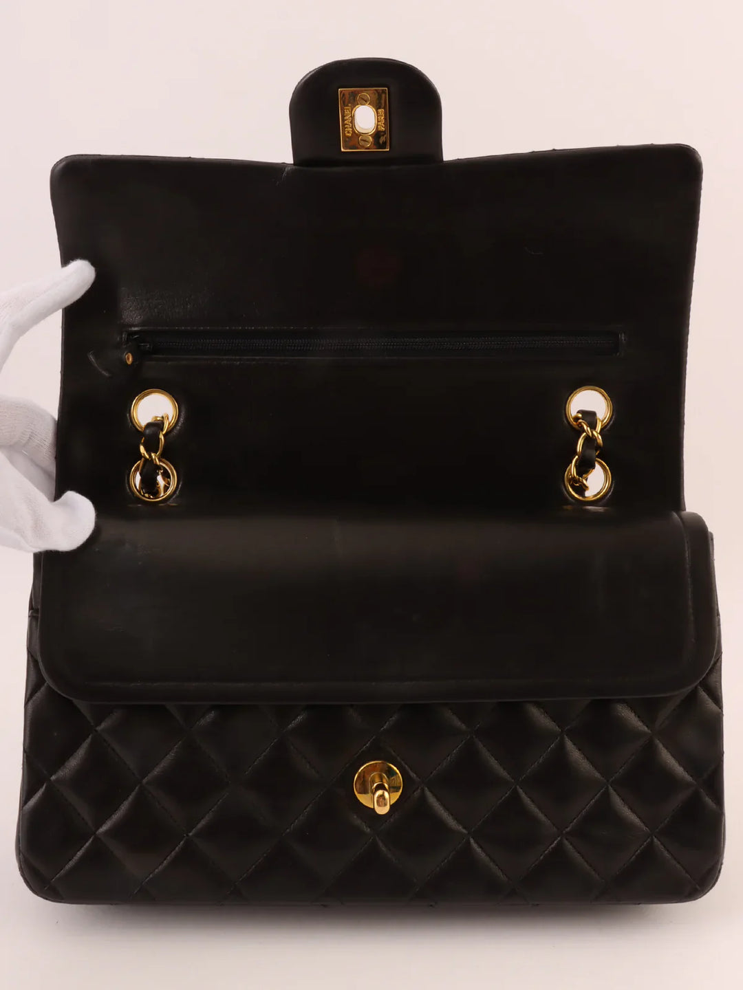 Chanel Around 1995 Made Classic New Chain Bag 25Cm Black