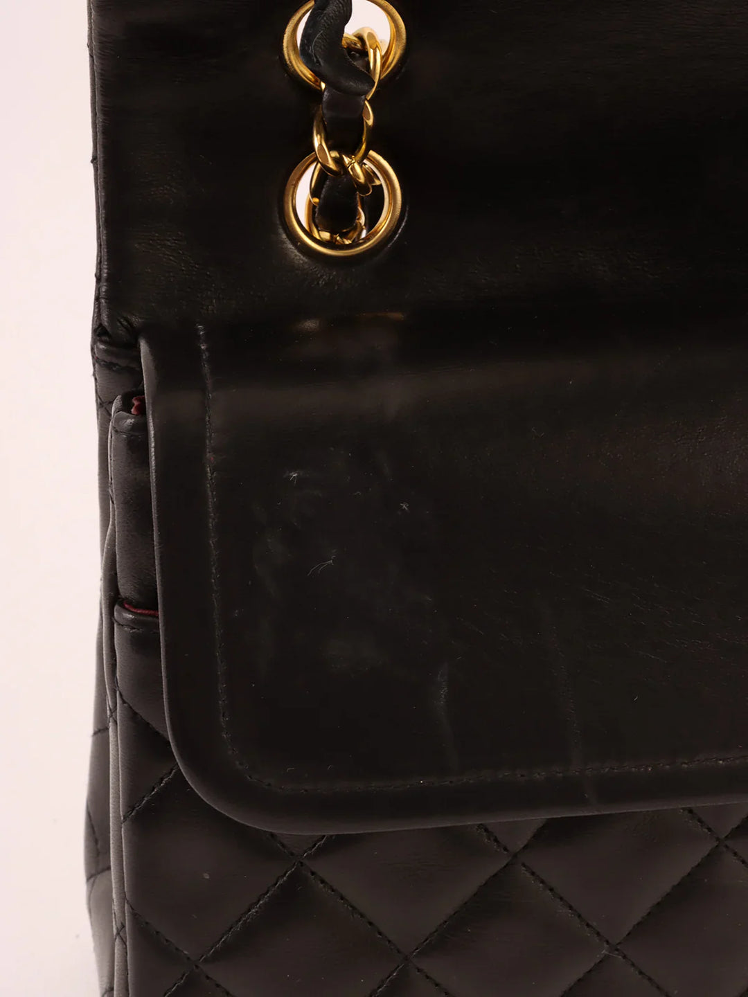 Chanel Around 1995 Made Classic New Chain Bag 25Cm Black