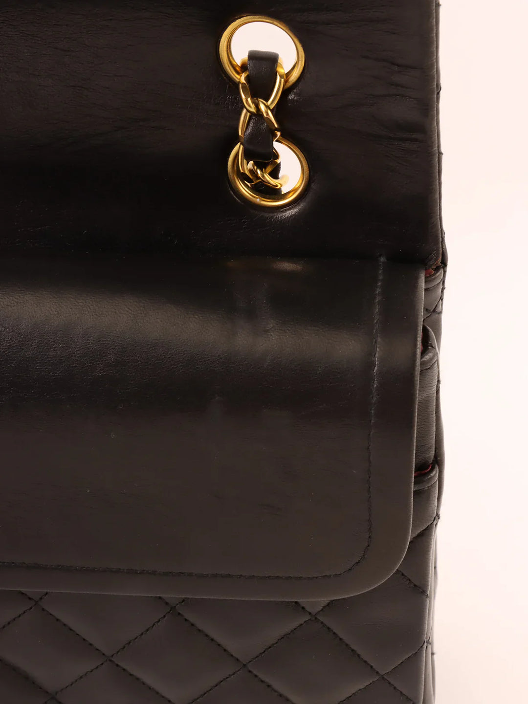 Chanel Around 1995 Made Classic New Chain Bag 25Cm Black