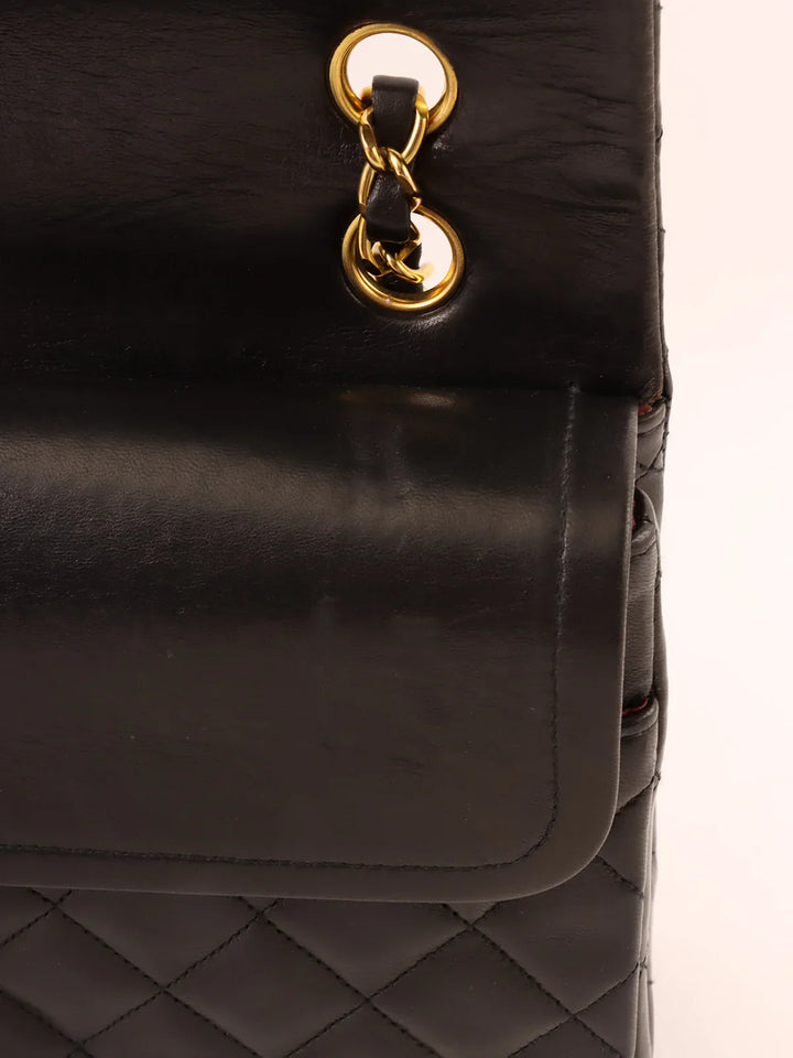 Chanel Around 1995 Made Classic New Chain Bag 25Cm Black