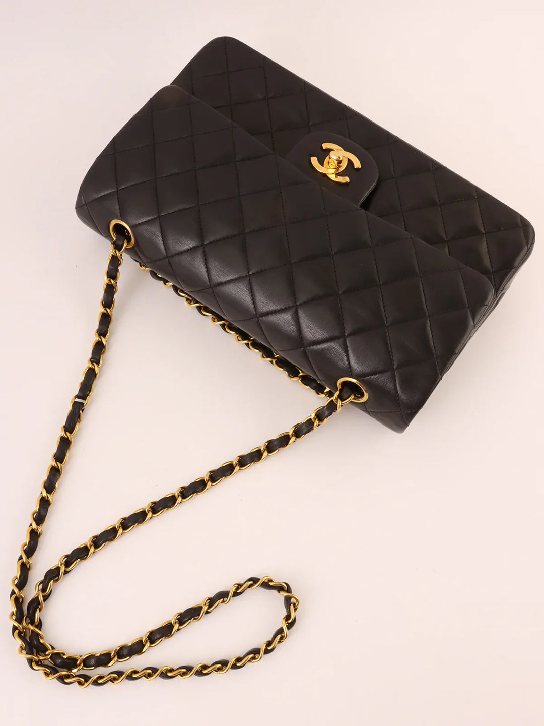 Chanel Around 1995 Made Classic New Chain Bag 25Cm Black