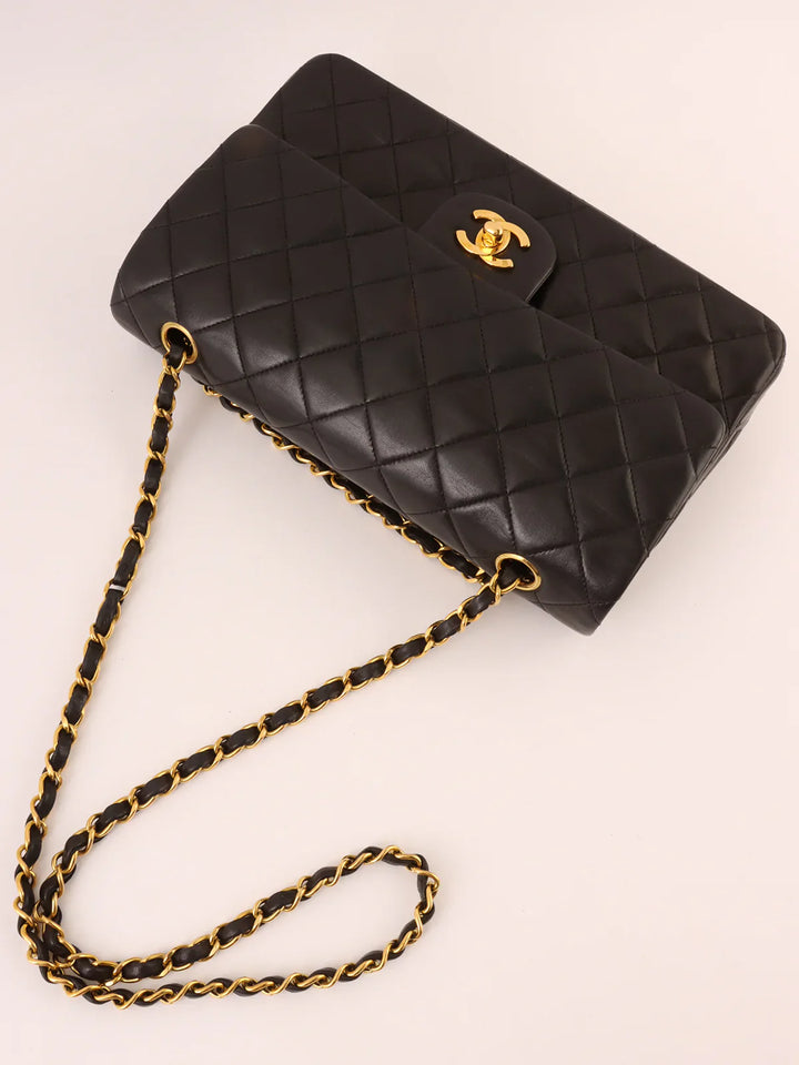 Chanel Around 1995 Made Classic New Chain Bag 25Cm Black