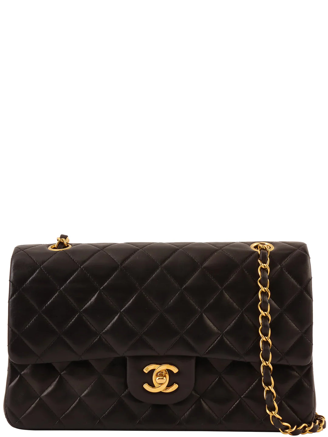 Chanel Around 1995 Made Classic New Chain Bag 25Cm Black