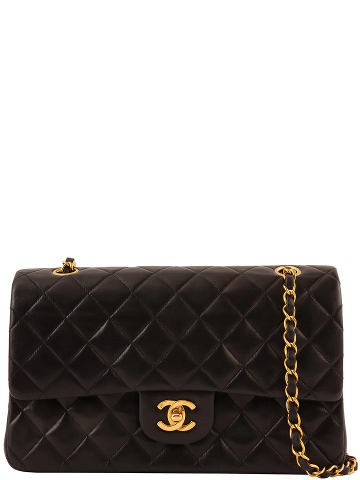 Chanel Around 1995 Made Classic New Chain Bag 25Cm Black
