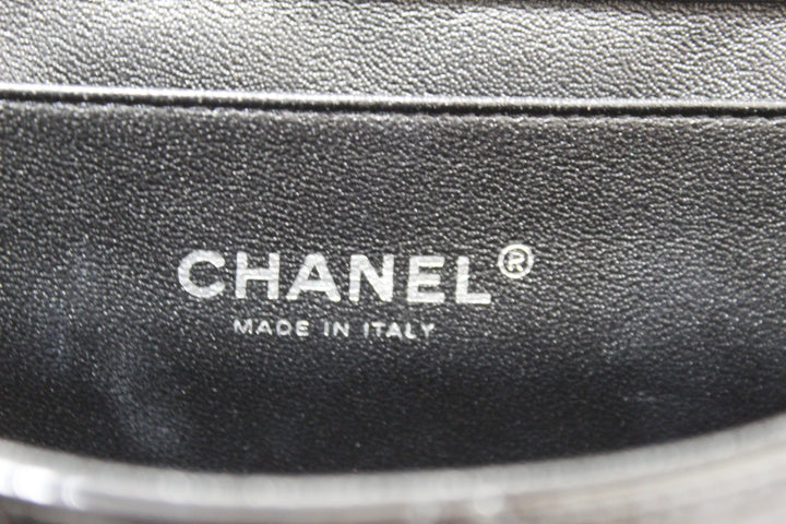 Top Quality Chanel Classic Quilted Black Patent Leather Flap Shoulder Clutch Bag