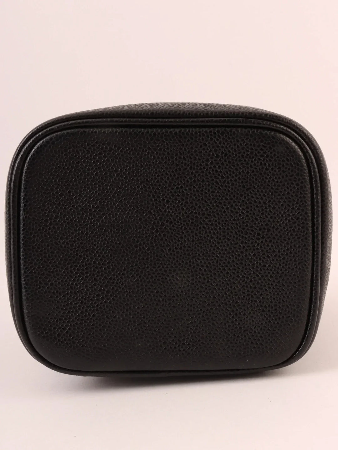 Chanel Around 2000 Made Caviar Skin Cc Mark Stitch Vanity Black