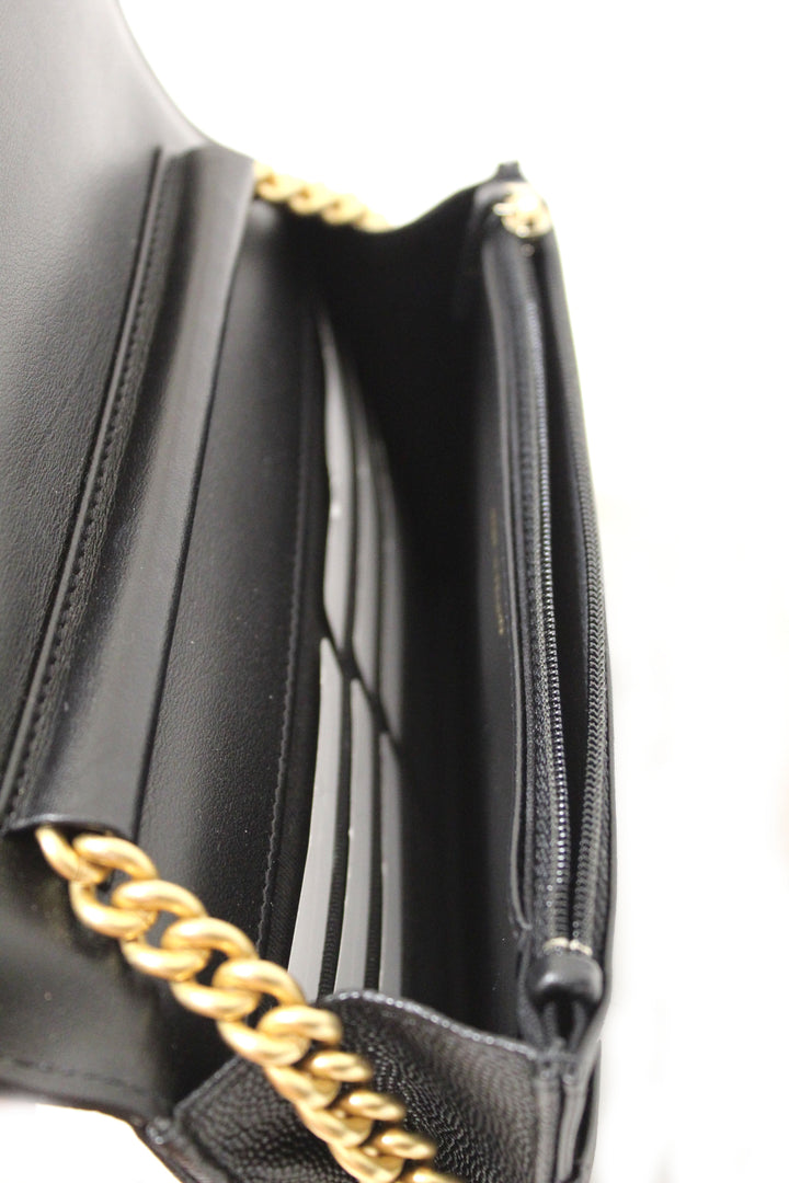 Top Quality Chanel Black Caviar Quilted Leather Boy Wallet On Chain WOC