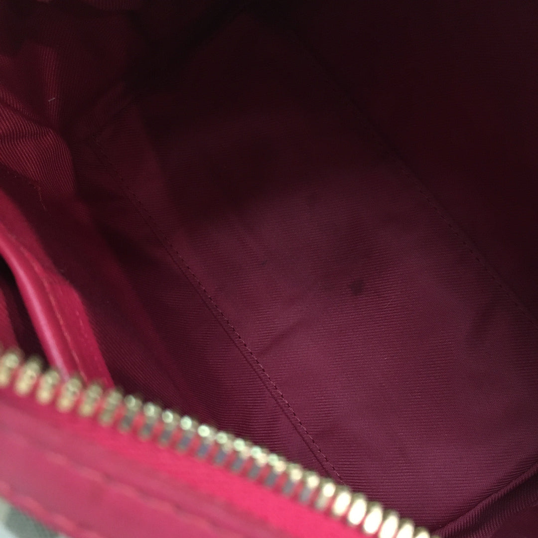 Burberry Pink Check 2ways Boston Bag Sku# 70073
